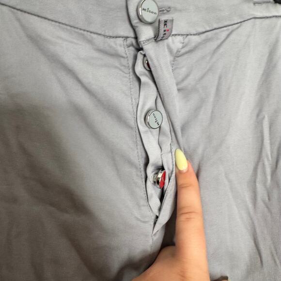 Mens Kiton Trousers Lyocell Light Gray EU 35 Rolled Hem (Fits 32x29" - Picture 5 of 7